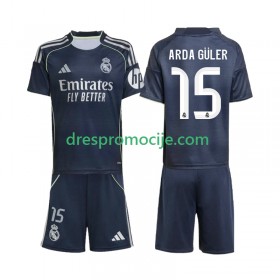 Real Madrid Arda Guler 15 Dres Dječji Gostujući 2025/2026 Kratkih Rukava